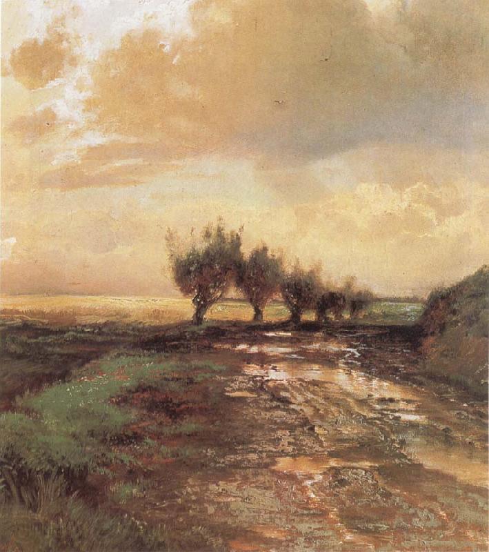Alexei Savrasov A Country Road Norge oil painting art